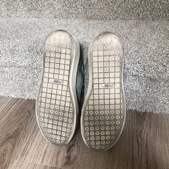 Puma Satin Olive Creeper Sneaker - Picture 4 of 5